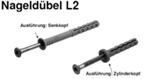 Nageldübel L2 Zylinderkopf 6x35 mm
