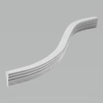 Faserbeton Schlange mit Noppen 30mm